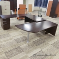 Espresso U/C Suite Office Desk with Pedestal Storage